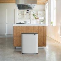 Brabantia Bo 60L Soft Touch Bin White