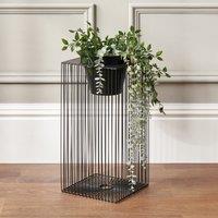 Rectangular Metal Wire Plant Stand