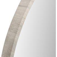 Wood Round Mirror