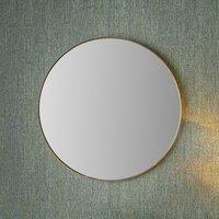 Slim Frame Round Wall Mirror