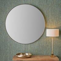 Slim Frame Round Wall Mirror