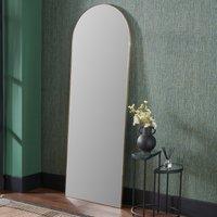 Slim Frame Arched Full Length Leaner Mirror