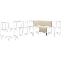 Amali Corner Dining Bench, Boucle