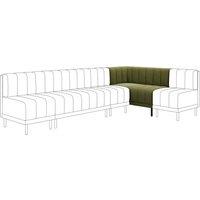 Amali Corner Dining Bench, Boucle