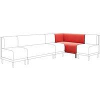 Mae Corner Dining Bench, Matte Plush Velvet