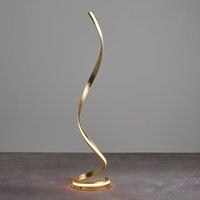 Vogue Reed Floor Lamp Gold