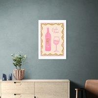 East End Prints Pale Rose Print by Emmy Lupin Studio