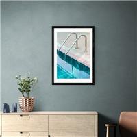 East End Prints Vintage Swimming Pool Print by Honey Island Studio