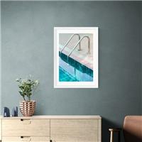 East End Prints Vintage Swimming Pool Print by Honey Island Studio