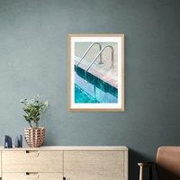 East End Prints Vintage Swimming Pool Print by Honey Island Studio