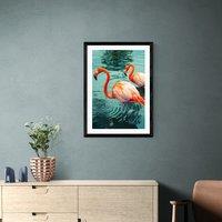 East End Prints Flamingoes Print by Honey Island Studio