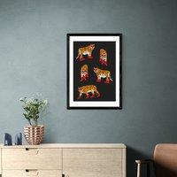 East End Prints Tigers In Red Boots Print by Tartagain