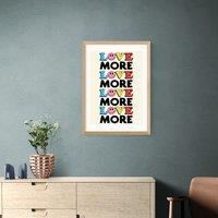 East End Prints Love More Print by The Violet Eclectic