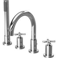 Aztec 4 Tap Hole Bath Mixer Tap