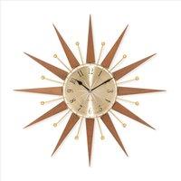 Acctim Wolcott Wooden Wall Clock Brown