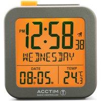 Acctim Invicta Grey Alarm Clock Grey