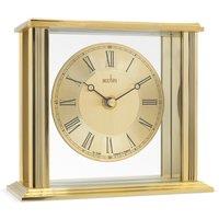 Acctim Gayhurst Brass Mantel Alarm Clock Brass