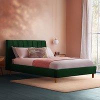 Silentnight Octavia Velvet Bed Frame Rainforest