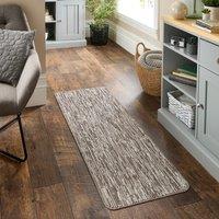 Marvel Boucle Broken Stripe Washable Indoor Doormat Natural