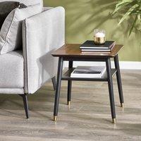 Findlay Lamp Table With Shelf Brown