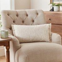 Woven Cotton Slub Rectangular Cushion