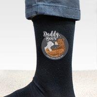 Personalised Daddy Bear Men's Socks Black