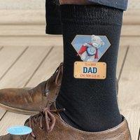 Personalised Me To You Super Hero Men's Socks Black