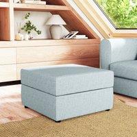 Square Soft Texture Storage Footstool