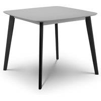 Casa 4 Seater Square Dining Table, Grey and Black