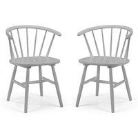 Modena Set Of 2 Dining Chairs, Rubberwood