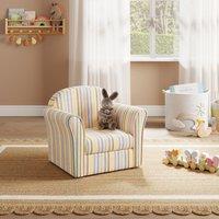 Kids Pastel Woven Stripe Armchair