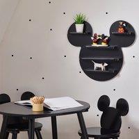 Mickey Mouse Black Wall Shelves