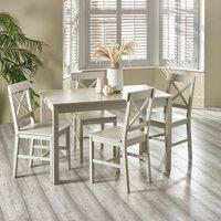 Malaren 4 Seater Dining Set, Grey