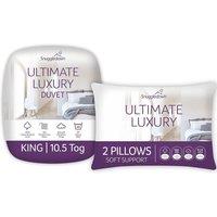 Snuggledown Ultimate Luxury 10.5 Tog Duvet and Soft Pillow Set White