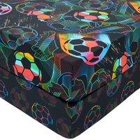Bright Football Polycotton Fitted Sheet
