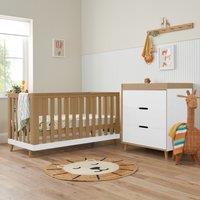 Tutti Bambini Hygge 2 Piece Nursery Furniture Set White