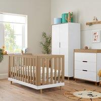 Tutti Bambini Hygge 3 Piece Nursery Furniture Set White