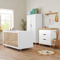 Tutti Bambini Fika 3 Piece Nursery Furniture Set White