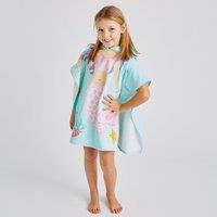 Mermaid Poncho Towel Blue