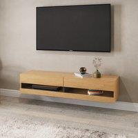 Delta 180cm Floating Wall TV Unit with LEDs for TVs up to 80"