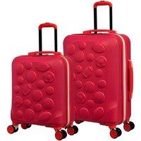 IT Luggage Half Time Hard Shell Kiddies 2 Piece Poppy Red Suitcase Set