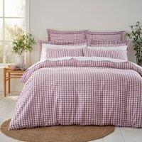 Portloe Woven Gingham Duvet Cover & Pillowcase Set