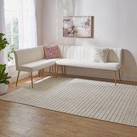 Kendall Corner Dining Bench, Boucle