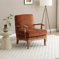 Esme Distressed Chenille Occasional Chair