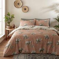 Fusion Ella Elephant Reversible Duvet Cover and Pillowcase Set