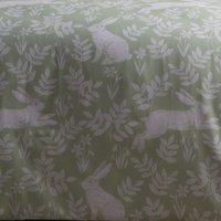 Dreams n Drapes Spring Rabbits Reversible Duvet Cover and Pillowcase Set