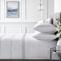 Appletree Boutique Embroidered Band 200 Thread Count 100% Cotton Duvet Cover & Pillowcase Set