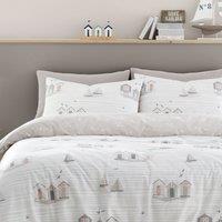 Fusion Beach Huts Duvet Cover and Pillowcase Set