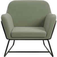 Charles Metal Leg Velvet Occasional Chair