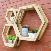 Set of 3 Honeycomb Shelves